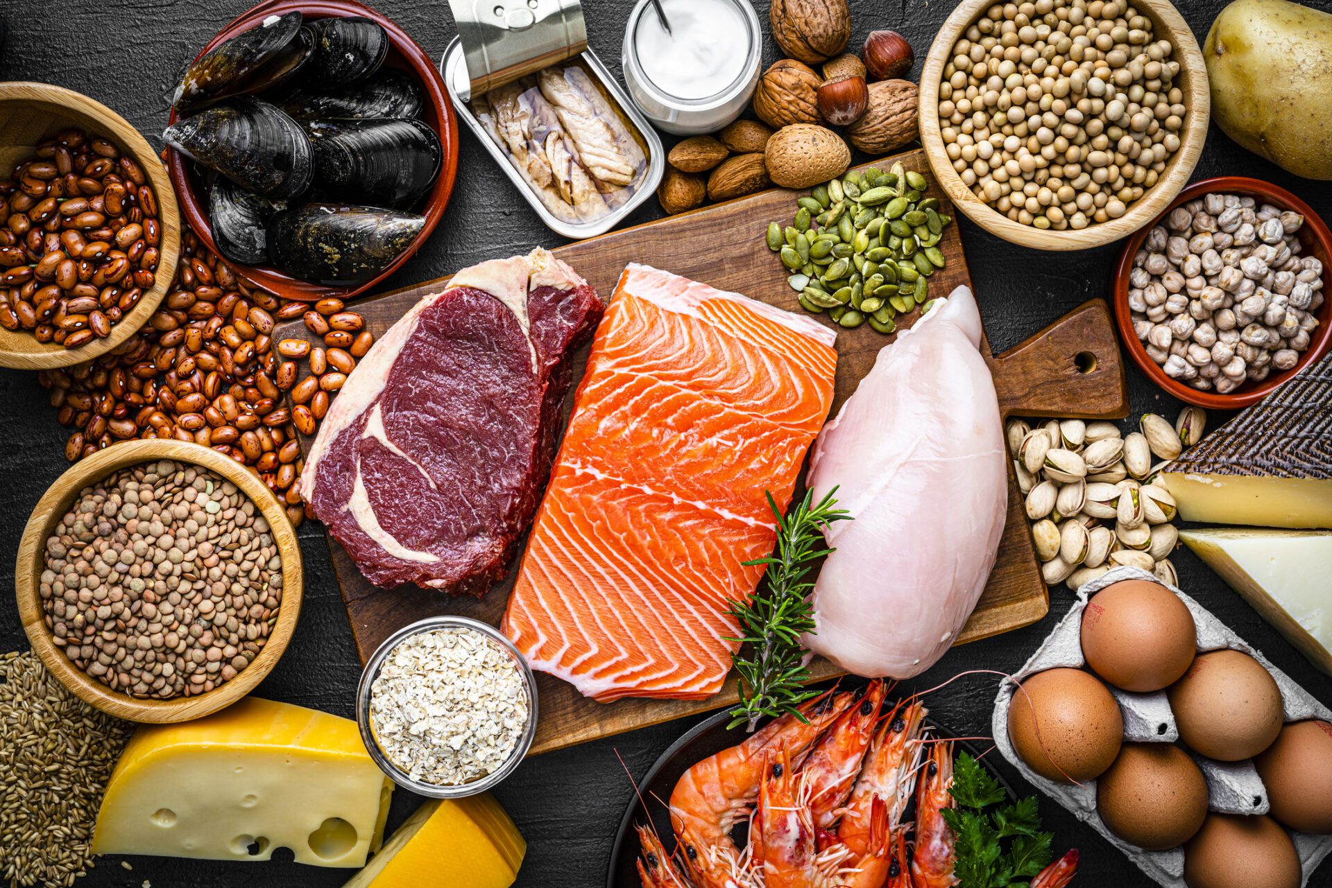 É importante consumir proteínas de boa qualidade.