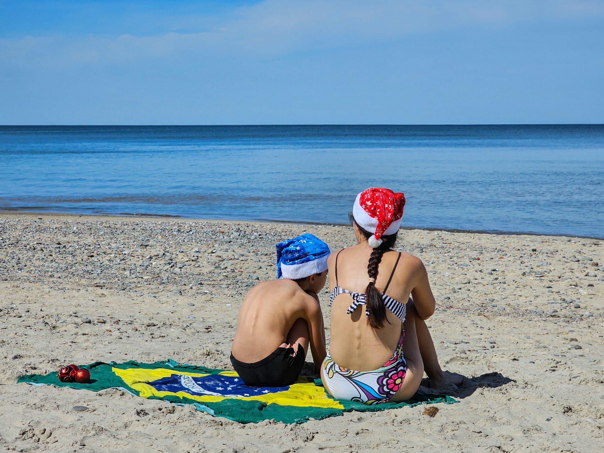 O Natal na praia é algo normal para os brasileiros.