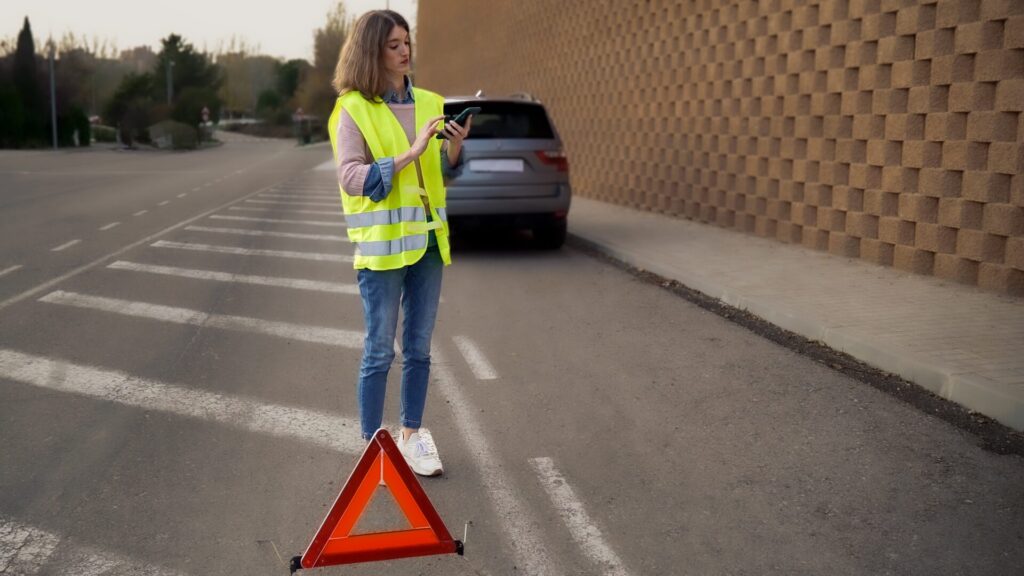 Você acha que um colete refletivo para o motorista é suficiente: Errado, é aí que a diversão acaba e você pode pagar por ela
