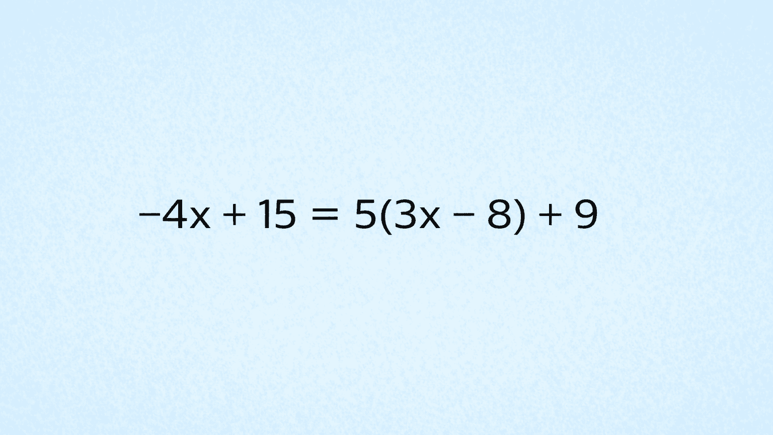 Calcule o exemplo.