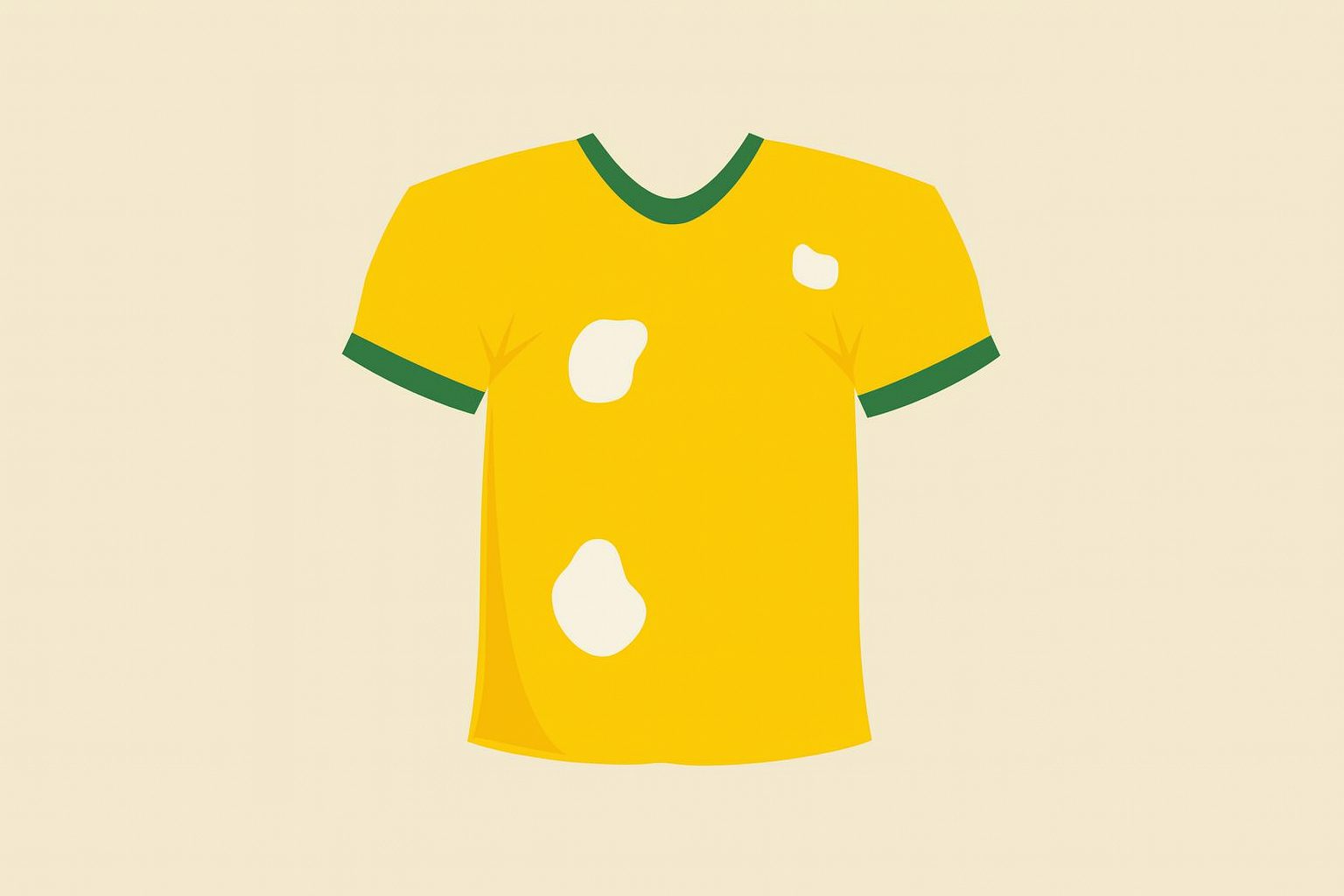 Quantos furos há na camiseta?